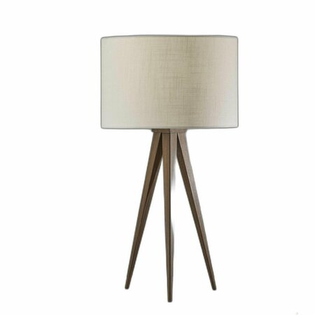 HOMEROOTS Walnut Metal Table Lamp13.75 x 9.5 x 26.25 in. 372907